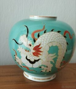 Porcelánová váza - čínsky drak