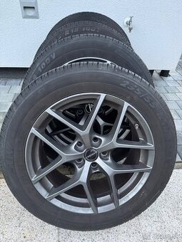 Takmer nové pneu SUV na alu diskoch 18” BORBET