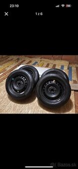 Plechové disky + pneu 195/65 R15 Continental WinterContact