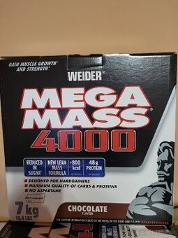 Predám nový neotvorený protein Mega Mass 4000, balenie 7kg
