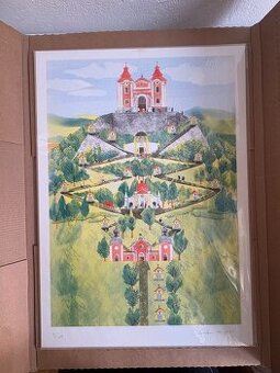 Grafika Kalvária Banská Štiavnica