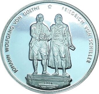 Minca strieborná 500 frankov