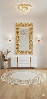 Luxusné zlaté zrkadlo 180 cm