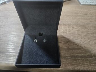 Mikuš diamonds náušnice Dots, biele zlato