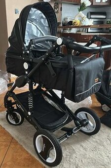 Predam Kiduku Kombinovaný kočík 3v1 čierny