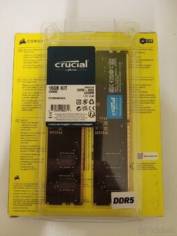 Crucial 16GB Kit DDR5 4800MHz (2x8GB) – Ako Nové