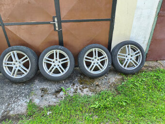 Alu disky dezent 5x112 zimné pneumatiky 225/50R18 seat