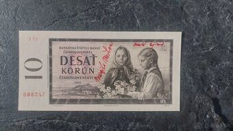 10 Kčs 1960, stav N (UNC)