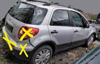 Fiat Sedici 1.6 2010 predám motor M16A, PREVODOVKA 5 rýchlos