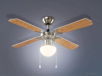 Nový stropný ventilátor s LED svietidlom - NEROZBALENY