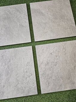 Dlažba terasa, protismyk-ova, 60x60, hrúbka 2cm stredne sivá