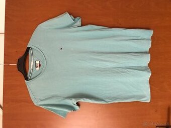 TOMMY HILFIGER originál azurove pánske tricko L
