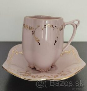 Ružový porcelán - šálky na kávu