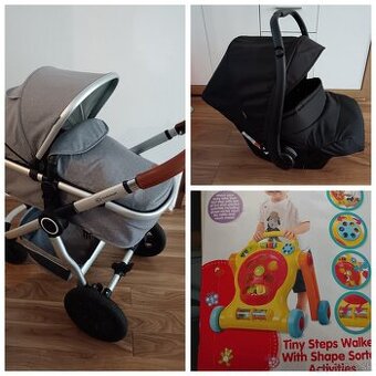 Kočík Kinderkraft veo 2v1