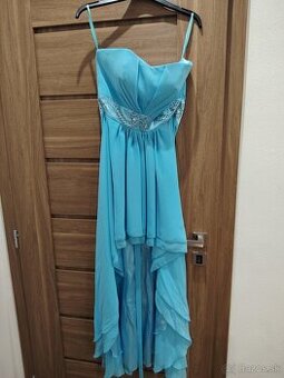 Spoločenské šaty veľkosť XS, modré