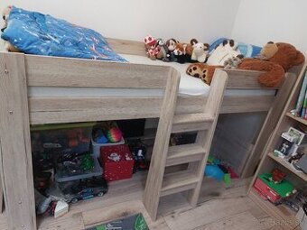 Multifunkčna vyvýšená posteľ 90x200