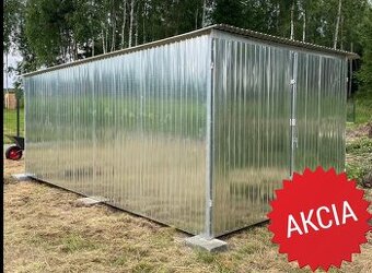 Plechová Garáž 3x5 Doprava montáž ZDARMA po SLOVENSKU