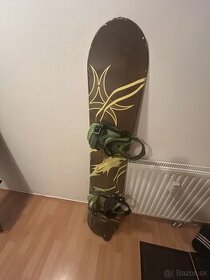 Predám Nidecker Maple Radical snowboard s viazanim 144cm - 1