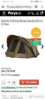 Bivak giants fishing gaube bivvy 2 man