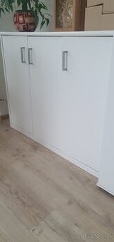 REZERVOVANÉ Biela komoda trojdvierková