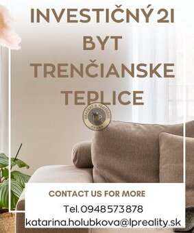 Investičný 2i byt Trenčianske Teplice