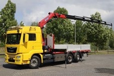 9890 MAN TGS 26.500 - 6x2 – Valník + HR-HMF 2820 K6 – EURO 6