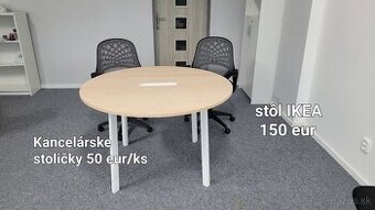 Kancelársky stôl a stoličky