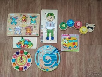 Vkladačky drevené -hracky