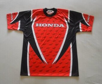 Honda kvalitné tričko červené cierne
