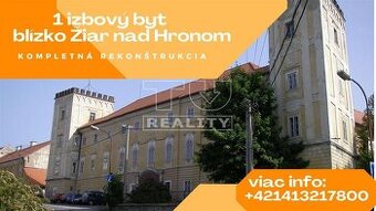 1 izbový byt blízko Žiar nad Hronom