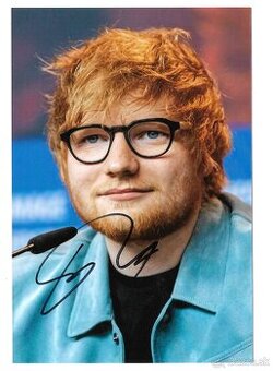 Ed Sheeran ( 17. února 1991 Halifax) podepsané foto