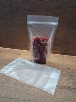Doypack uzatvárateľné PET vrecká so zipom transparentné veľm