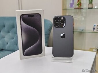 Apple iPhone 15 Pro 128GB Black Titanium | ZÁNOVNÝ