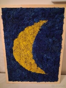 Machový obraz do detskej izbičky