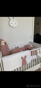 Detska postielka s matracom a uloznym boxom