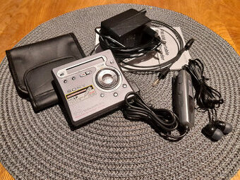 MiniDisc Recorder SONY MZ-G750 + stereomikrofón