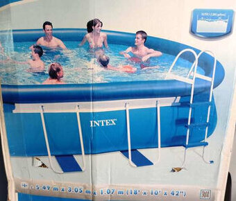 Bazén INTEX - 5, 49 m x šírka 3, 05 m x hĺbka 1, 07 m