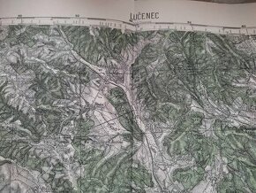 Stara mapa  originál z I. ČSR  - Lučenec 1935