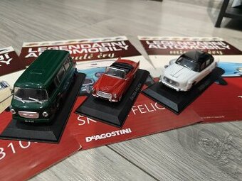 Modely D'Agostini 1:43 (ks 8eur, 3ks - 15 eur)