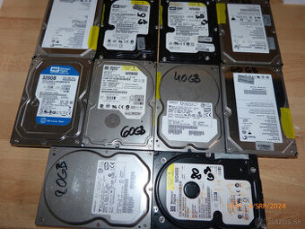 40-60-80-320gb ide hdd za 10e kus