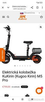 Elektrická kolobežka Kukirin M5 pro
