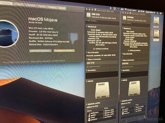 Imac 27-inch, 2,9 GHz i5, 32GB, 2,5GB Nvme disky