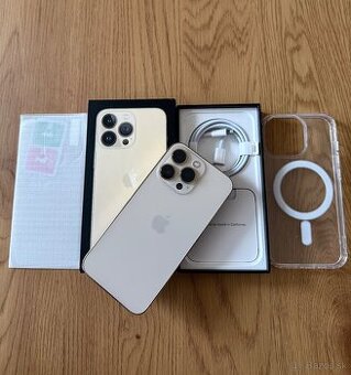 iPhone 13 Pro 128 gb Gold - komplet príslušenstvo, záruka