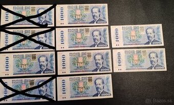 1000 kčs, Slovenský kolok, 1985, 23€ kus