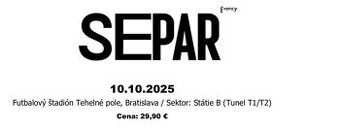 Separ Tehelné Pole 10.10.2025