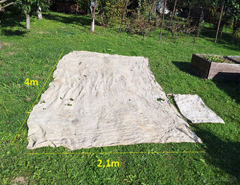 Hrubé ľanové plátno 4m x 2,1 m + 1 vrece