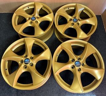 5x100 R17 CMAET 35 v zlatej Subaru farbe