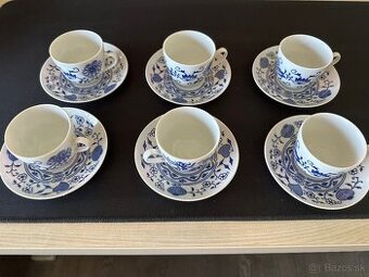 Predám porcelánové šálky na kávu, podšálky