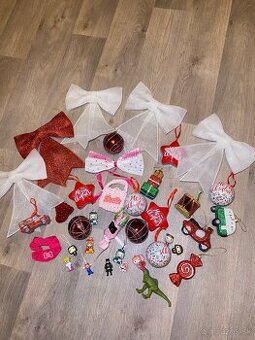 Sada 38 vianočných ozdôb na stromček, v perfektnom stave