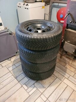 Zimné pneu na plechoch 5x114,3mm a 66,1mm
